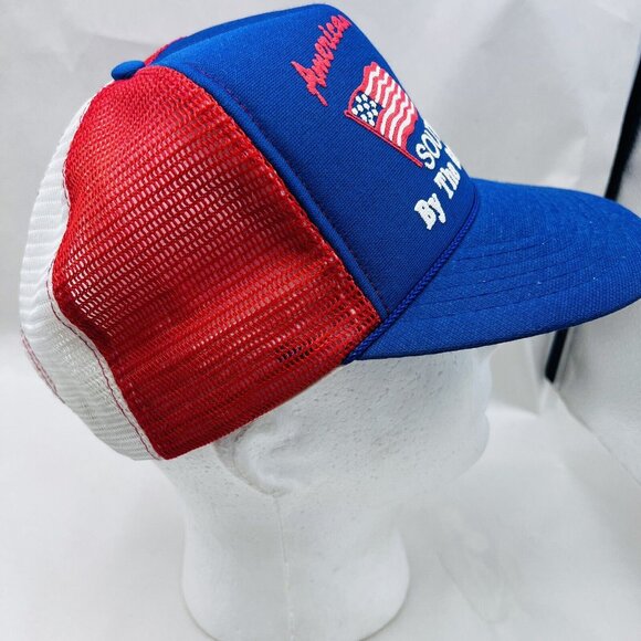American By Birth Southern By The Grace Of God Hat Vintage Trucker Cap - Picture 7 of 14